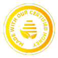 MADE WITH OUR CERTIFIED HONEY